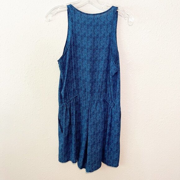 Broadway & Broome Blue Tie Waist Romper - Picture 4 of 8